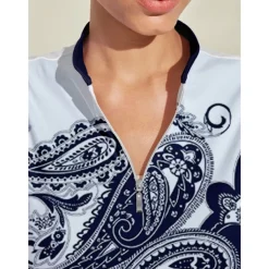 Women's Golf Dress Dark Blue Long Sleeve Ladies Golf Attire Clothes Outfits Wear Apparel