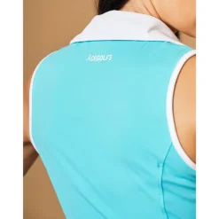 Women's Golf Dress Lake blue Sleeveless Dress Ladies Golf Attire Clothes Outfits Wear Apparel
