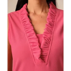 Women's Golf Dress Navy Blue Rose Red Sleeveless Dress Ladies Golf Attire Clothes Outfits Wear Apparel