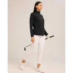 Women's Golf Jacket Black White Navy Blue Long Sleeve Top Ladies Golf Attire Clothes Outfits Wear Apparel