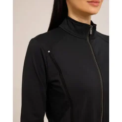 Women's Golf Jacket Black White Navy Blue Long Sleeve Top Ladies Golf Attire Clothes Outfits Wear Apparel