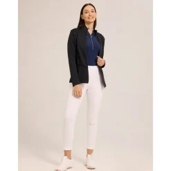 Women's Golf Jacket Black White Navy Blue Long Sleeve Top Ladies Golf Attire Clothes Outfits Wear Apparel