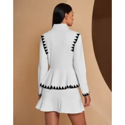 Women's Golf Jacket White Long Sleeve Top Ladies Golf Attire Clothes Outfits Wear Apparel