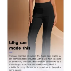 Women's Golf Pants Black Pants / Trousers Ladies Golf Attire Clothes Outfits Wear Apparel