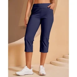 Women's Golf Pants Black Pink Red Bottoms Ladies Golf Attire Clothes Outfits Wear Apparel