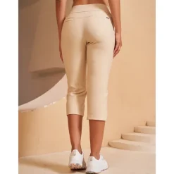 Women's Golf Pants Black Pink Red Bottoms Ladies Golf Attire Clothes Outfits Wear Apparel