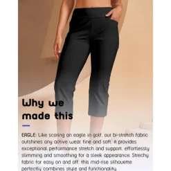 Women's Golf Pants Black Pink Red Bottoms Ladies Golf Attire Clothes Outfits Wear Apparel