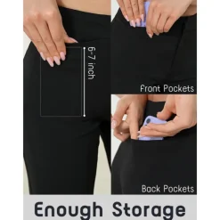 Women's Golf Pants Black Pink Red Bottoms Ladies Golf Attire Clothes Outfits Wear Apparel