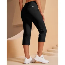 Women's Golf Pants Black Pink Red Bottoms Ladies Golf Attire Clothes Outfits Wear Apparel