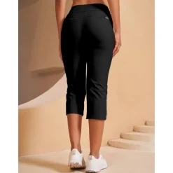 Women's Golf Pants Black Pink Red Bottoms Ladies Golf Attire Clothes Outfits Wear Apparel