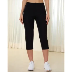 Women's Golf Pants 22inch Slim-Fit Stretch Capri Pants Navy Black Pants / Trousers Ladies Golf Attire Clothes Outfits Wear Apparel