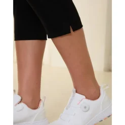 Women's Golf Pants 22inch Slim-Fit Stretch Capri Pants Navy Black Pants / Trousers Ladies Golf Attire Clothes Outfits Wear Apparel