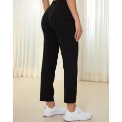 Women's Golf Pants Navy Black Pants / Trousers Ladies Golf Attire Clothes Outfits Wear Apparel