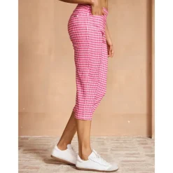 Women's Golf Pants Yan pink Black Rose Red Bottoms Ladies Golf Attire Clothes Outfits Wear Apparel