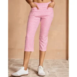 Women's Golf Pants Yan pink Black Rose Red Bottoms Ladies Golf Attire Clothes Outfits Wear Apparel