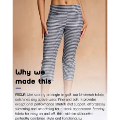 Women's Golf Pants Yan pink Black Rose Red Bottoms Ladies Golf Attire Clothes Outfits Wear Apparel