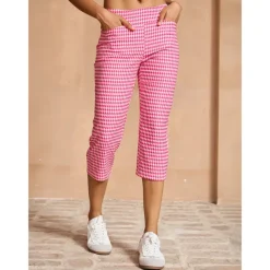 Women's Golf Pants Yan pink Black Rose Red Bottoms Ladies Golf Attire Clothes Outfits Wear Apparel