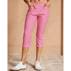 Women's Golf Pants Yan pink Black Rose Red Bottoms Ladies Golf Attire Clothes Outfits Wear Apparel
