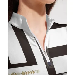 Women's Golf Polo Shirt Black Sleeveless Top Ladies Golf Attire Clothes Outfits Wear Apparel