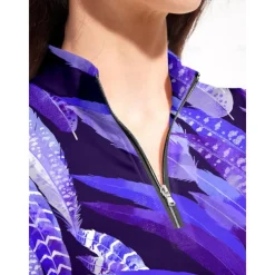 Women's Golf Polo Shirt Ocean Blue Short Sleeve Top Ladies Golf Attire Clothes Outfits Wear Apparel