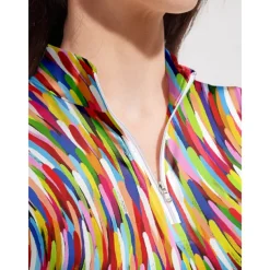 Women's Golf Polo Shirt Red Long Sleeve Top Ladies Golf Attire Clothes Outfits Wear Apparel