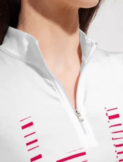 Women's Golf Polo Shirt Violet Black Pink Long Sleeve Sun Protection Top Fall Winter Ladies Golf Attire Clothes Outfits Wear Apparel