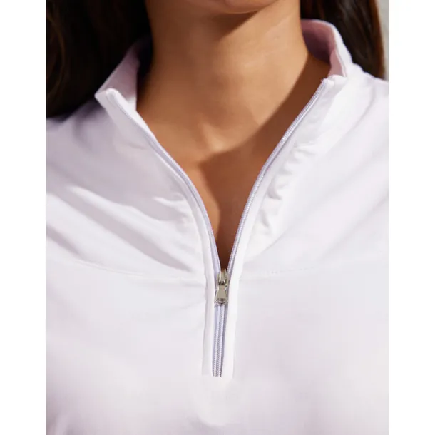 Women's Golf Polo Shirt White Short Sleeve Top Ladies Golf Attire Clothes Outfits Wear Apparel