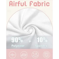 Women's Golf Polo Shirt White Short Sleeve Sun Protection Lightweight Top Cartoon Ladies Golf Attire Clothes Outfits Wear Apparel