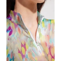 Women's Golf Polo Shirt Yellow Short Sleeve Top Ladies Golf Attire Clothes Outfits Wear Apparel