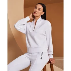 Women's Golf Pullover Sweatshirt Black White Dark Navy Long Sleeve Top Ladies Golf Attire Clothes Outfits Wear Apparel