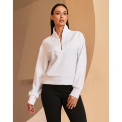 Women's Golf Pullover Sweatshirt Black White Dark Navy Long Sleeve Top Ladies Golf Attire Clothes Outfits Wear Apparel