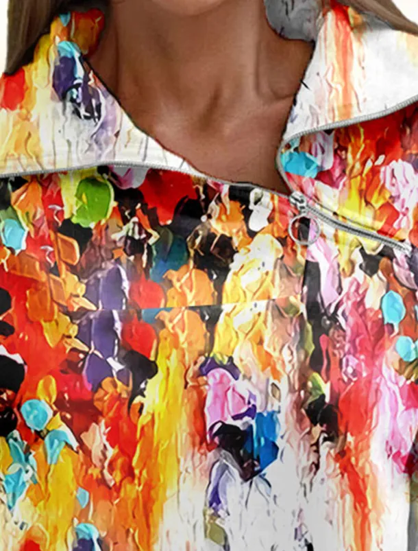 Women's Golf Pullover Sweatshirt Violet Orange Long Sleeve Thermal Warm Top Fall Winter Ladies Golf Attire Clothes Outfits Wear Apparel