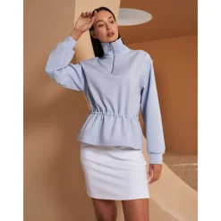 Women's Golf Pullover Sweatshirt Black Dark Navy Light Purple Long Sleeve Top Ladies Golf Attire Clothes Outfits Wear Apparel