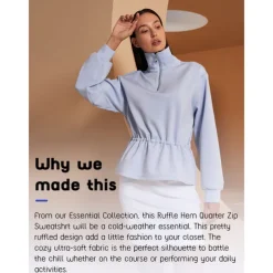 Women's Golf Pullover Sweatshirt Black Dark Navy Light Purple Long Sleeve Top Ladies Golf Attire Clothes Outfits Wear Apparel