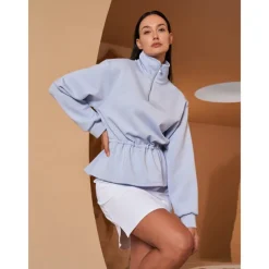 Women's Golf Pullover Sweatshirt Black Dark Navy Light Purple Long Sleeve Top Ladies Golf Attire Clothes Outfits Wear Apparel