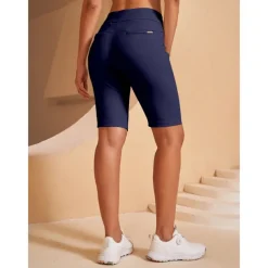 Women's Golf Shorts Black Dark Navy Shorts Ladies Golf Attire Clothes Outfits Wear Apparel