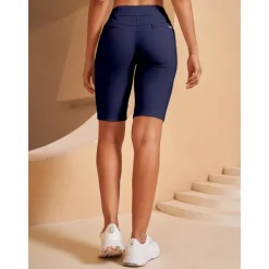 Women's Golf Shorts Black Dark Navy Shorts Ladies Golf Attire Clothes Outfits Wear Apparel