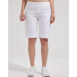 Women's Golf Shorts 21inch Performance Stretch Shorts White Shorts Ladies Golf Attire Clothes Outfits Wear Apparel