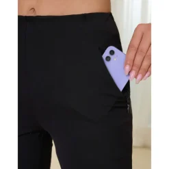 Women's Golf Shorts 22.5inch Slim-Fit Stretch Shorts White Shorts Ladies Golf Attire Clothes Outfits Wear Apparel