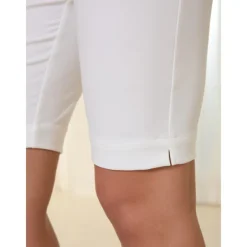 Women's Golf Shorts 22.5inch Slim-Fit Stretch Shorts White Shorts Ladies Golf Attire Clothes Outfits Wear Apparel