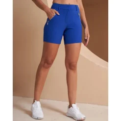 Women's Golf Shorts Royal Blue Shorts Ladies Golf Attire Clothes Outfits Wear Apparel