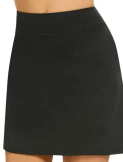 Women's Golf Skirts Black Dark Navy Grey Sun Protection Skirt Ladies Golf Attire Clothes Outfits Wear Apparel