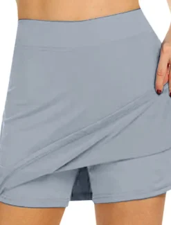 Women's Golf Skirts Black Dark Navy Grey Sun Protection Skirt Ladies Golf Attire Clothes Outfits Wear Apparel