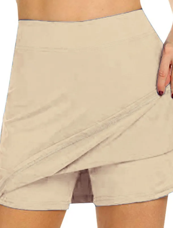 Women's Golf Skirts Black Dark Navy Grey Sun Protection Skirt Ladies Golf Attire Clothes Outfits Wear Apparel