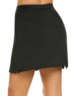 Women's Golf Skirts Black Dark Navy Grey Sun Protection Skirt Ladies Golf Attire Clothes Outfits Wear Apparel
