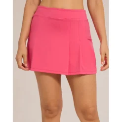 Women's Golf Skorts Dark Pink Bottoms Ladies Golf Attire Clothes Outfits Wear Apparel