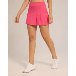 Women's Golf Skorts Dark Pink Bottoms Ladies Golf Attire Clothes Outfits Wear Apparel