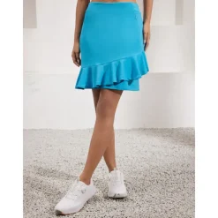 Women's Golf Skorts 19inch Blue Bottoms Ladies Golf Attire Clothes Outfits Wear Apparel