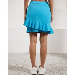 Women's Golf Skorts 19inch Blue Bottoms Ladies Golf Attire Clothes Outfits Wear Apparel