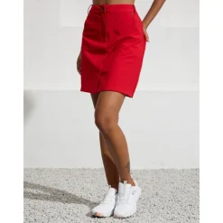 Women's Golf Skorts 18inch Red Bottoms Ladies Golf Attire Clothes Outfits Wear Apparel